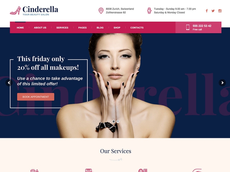 cinderella-beauty-salon-theme